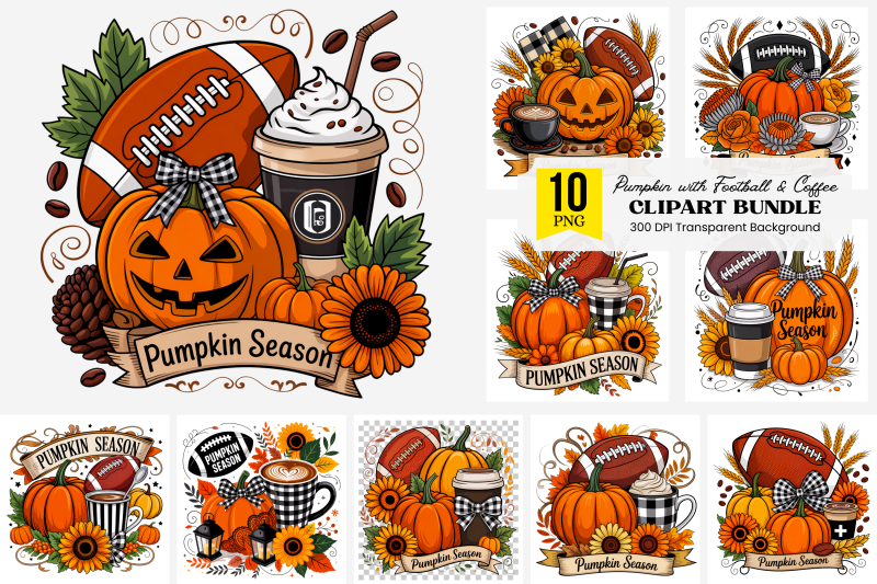 pumpkin-season-clipart-with-football-and-coffee-10-fall-harvest-art