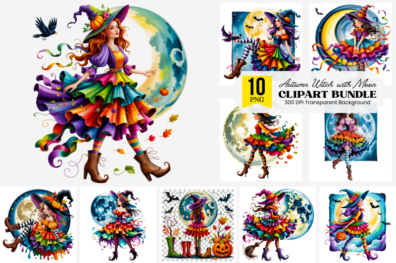 colorful-autumn-witch-png-clipart-with-moon-raven-and-leaves