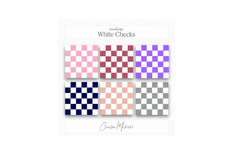 white-checkered-seamless-digital-paper-colorful-squares-backgrounds