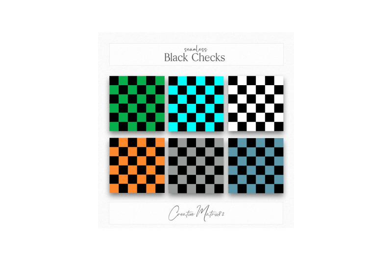 black-checkered-seamless-digital-paper-colorful-squares-backgrounds
