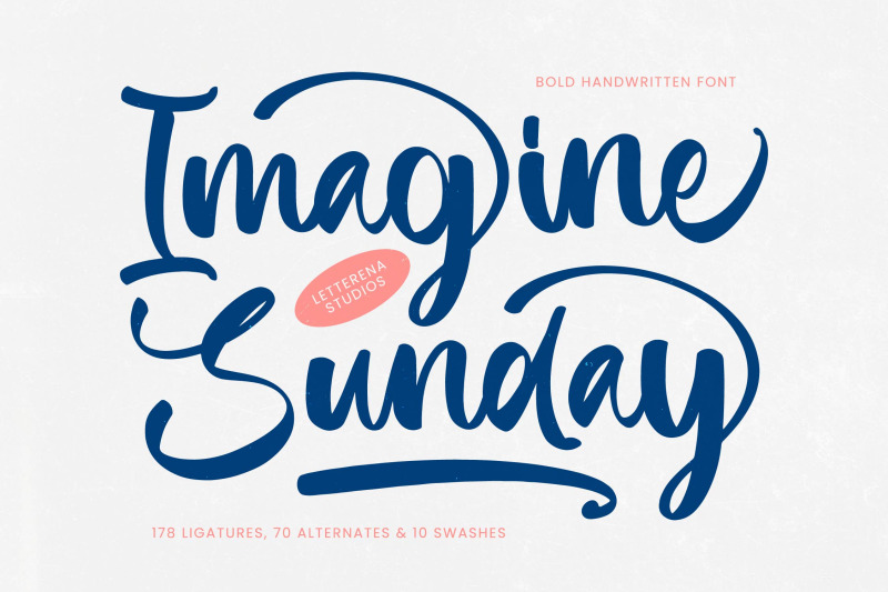 imagine-sunday-bold-handwritten-font