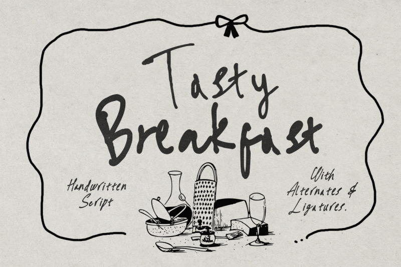 tasty-breakfast-handwritten-font