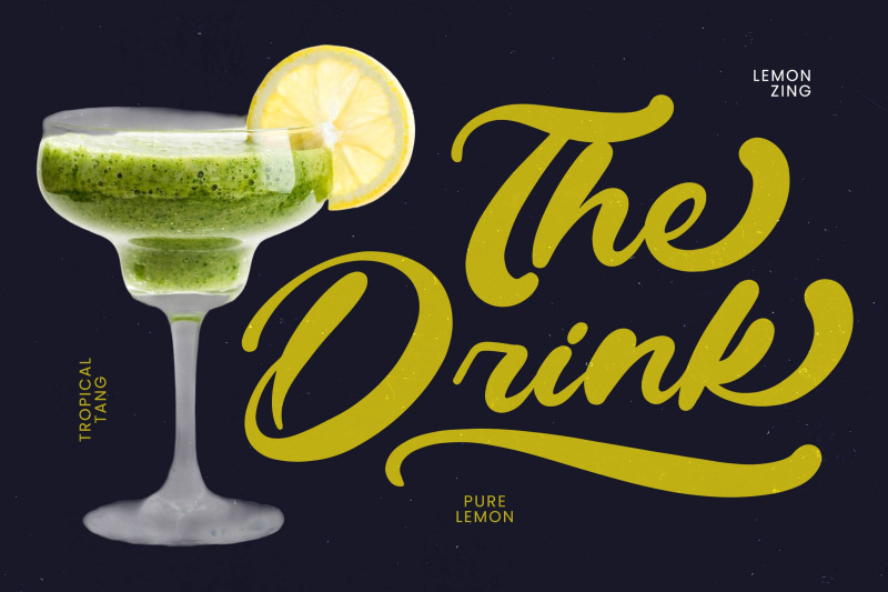drink-south-bold-calligraphy-font