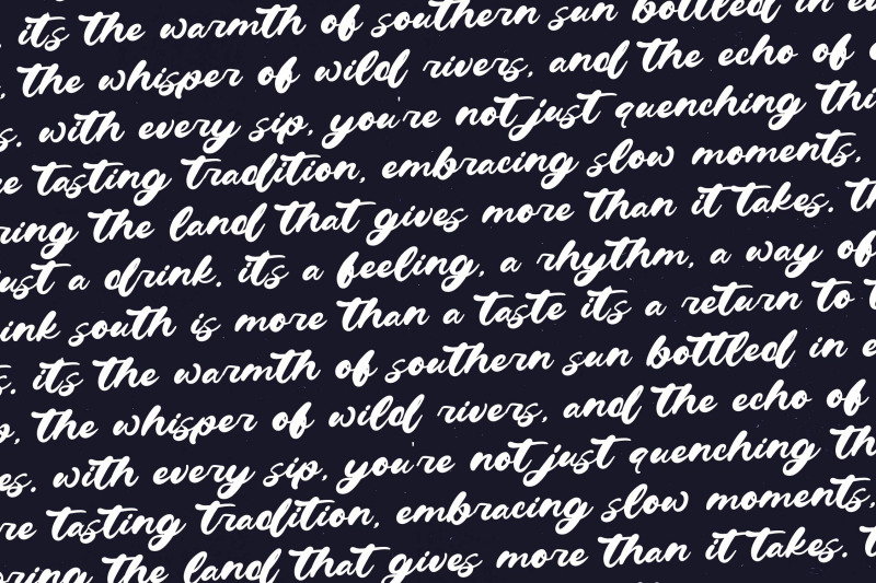 drink-south-bold-calligraphy-font