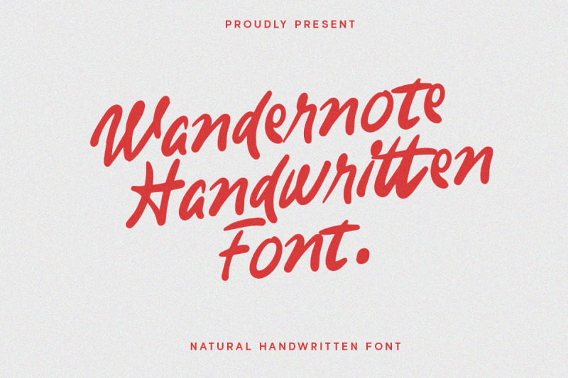 wandernote-handwritten-font