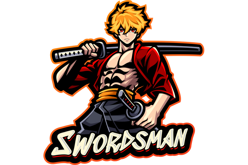 swordsman-esport-mascot-logo-design