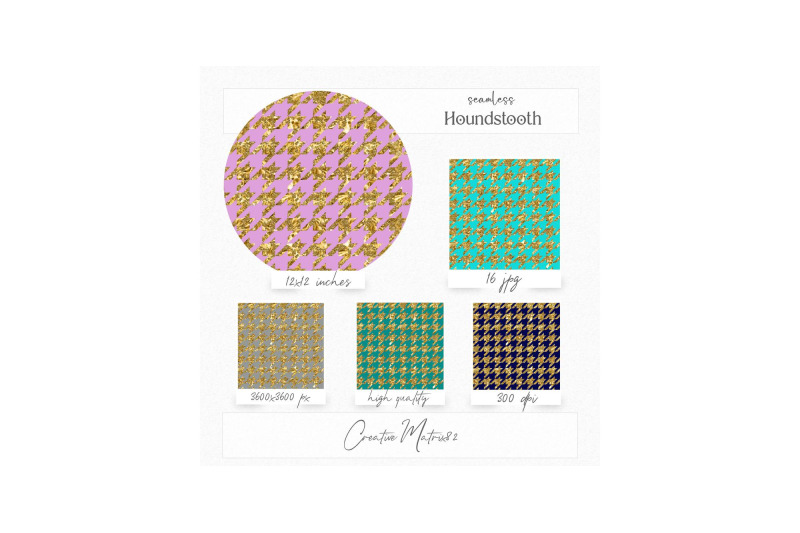 gold-houndstooth-seamless-digital-papers-glitter-metallic-backgrounds