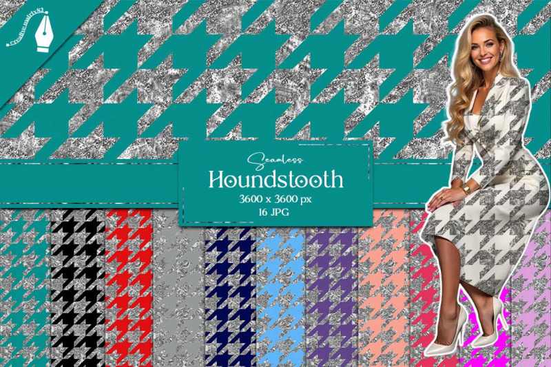 silver-houndstooth-seamless-digital-papers-glitter-metallic-backgroun