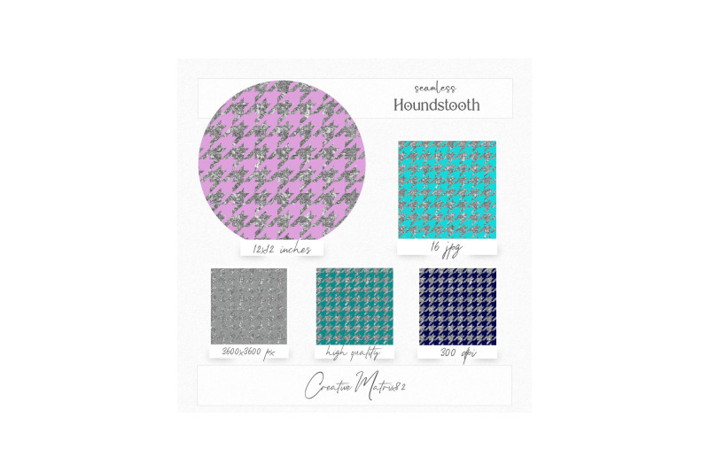 silver-houndstooth-seamless-digital-papers-glitter-metallic-backgroun