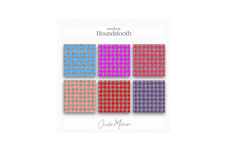 silver-houndstooth-seamless-digital-papers-glitter-metallic-backgroun