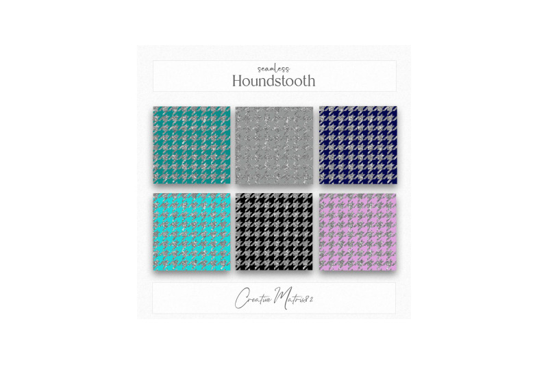 silver-houndstooth-seamless-digital-papers-glitter-metallic-backgroun