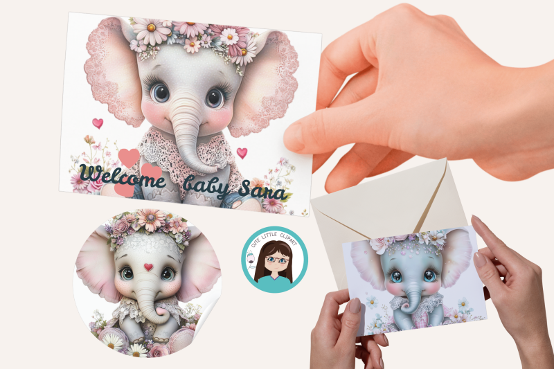 floral-baby-elephant-clipart-bundle