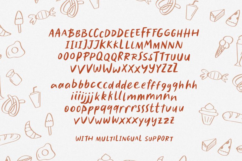 caramel-sauce-font-doodle