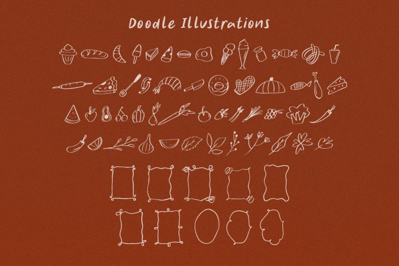 caramel-sauce-font-doodle