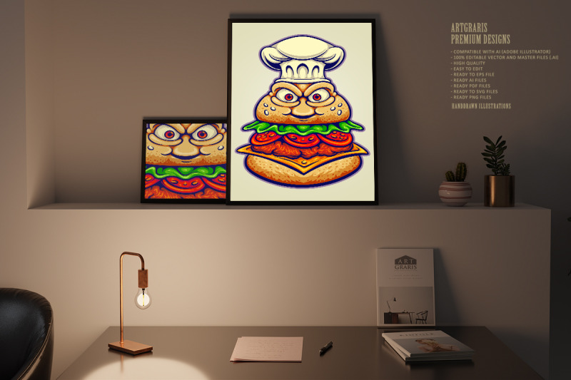 furious-burger-mascot-wearing-chef-hat-cartoon-style