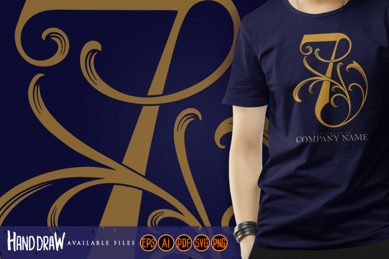 elegant-floral-gold-7-monogram-logo-design