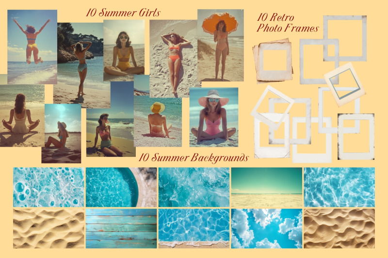 retro-nostalgic-summer-collage-pack