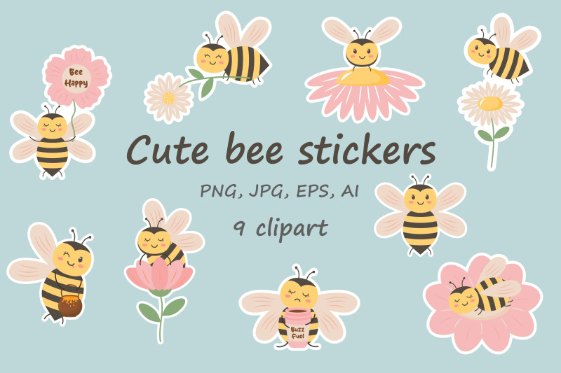 cute-bee-stickers