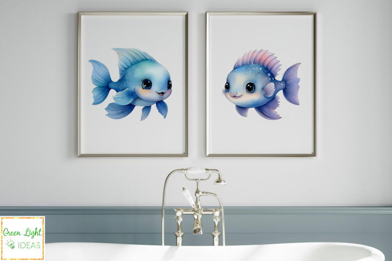 cute-sea-animals-clipart-ocean-creatures-graphics-watercolor-sealife