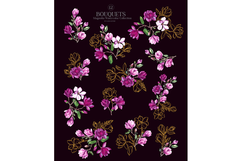 magnolia-png-watercolor-flowers