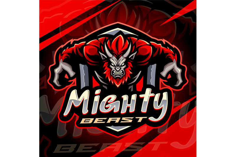mighty-beast-esport-mascot-logo-design