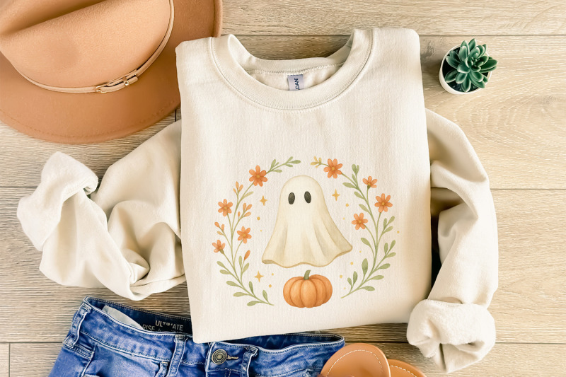 cute-ghost-pumpkin-png-fall-halloween-ghost-clipart-png-floral-pumpk