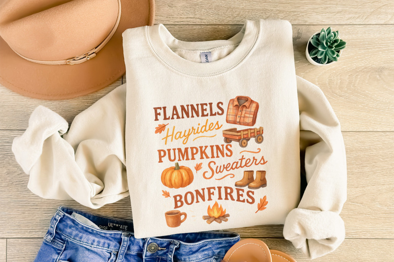 flannels-hayrides-pumpkins-sweaters-bonfires-png-fall-shirt-cozy-autu