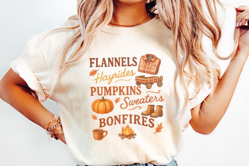 flannels-hayrides-pumpkins-sweaters-bonfires-png-fall-shirt-cozy-autu