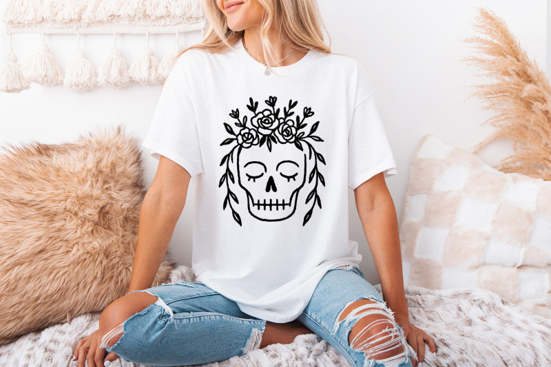 floral-skull-png-boho-botanical-skull-art-digital-download-hand-draw