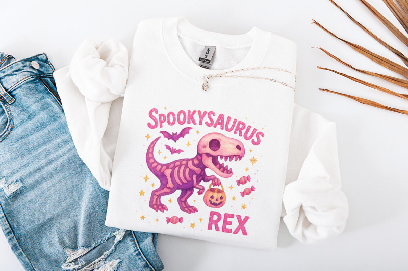 spookysaurus-rex-png-halloween-dinosaur-design-cute-pink-dino-with-ca
