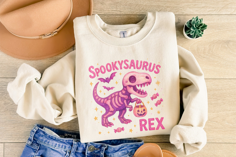 spookysaurus-rex-png-halloween-dinosaur-design-cute-pink-dino-with-ca
