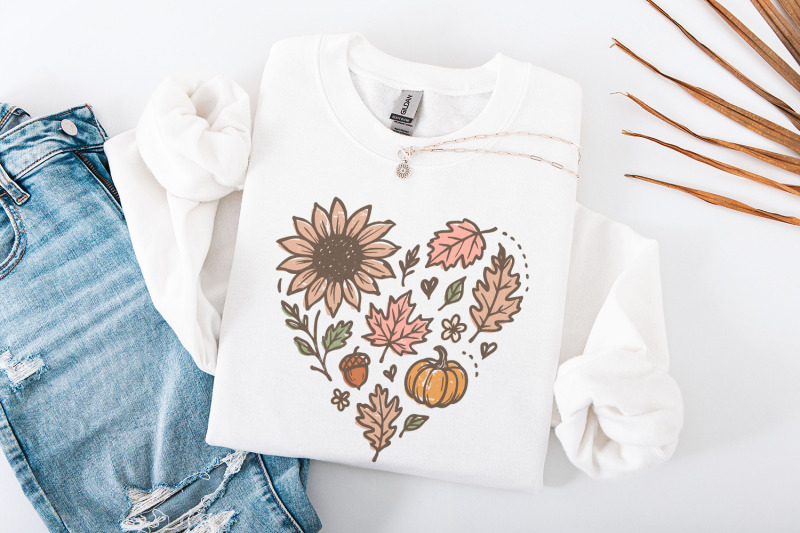 sunflower-pumpkin-fall-leaves-heart-autumn-png-thanksgiving-acorn-sun