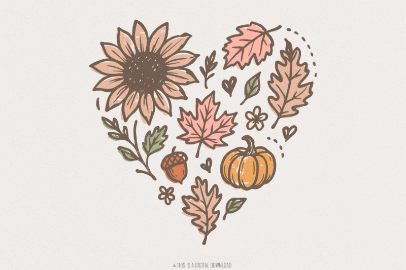 sunflower-pumpkin-fall-leaves-heart-autumn-png-thanksgiving-acorn-sun