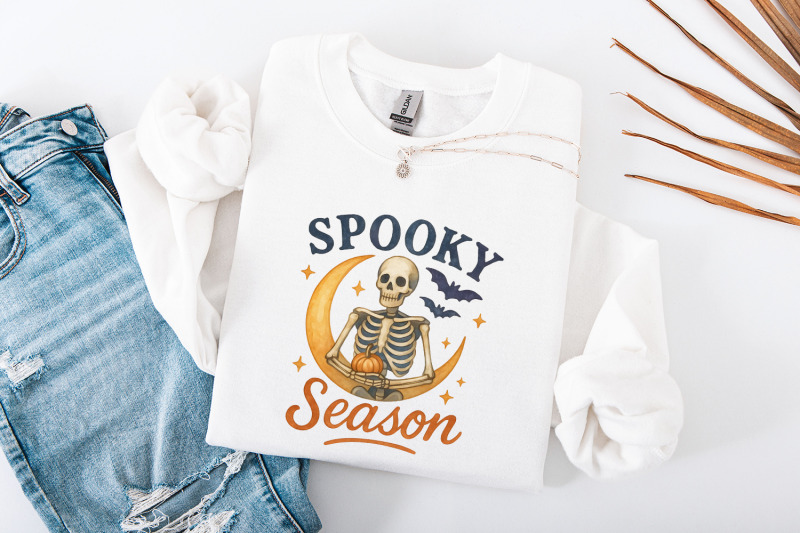 spooky-season-png-halloween-skeleton-on-crescent-moon-pumpkin-bat-st