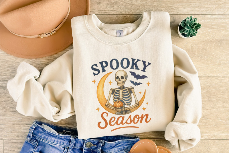spooky-season-png-halloween-skeleton-on-crescent-moon-pumpkin-bat-st