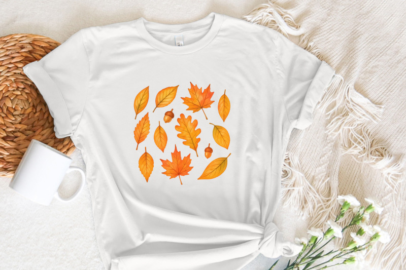 autumn-leaves-watercolor-png-fall-leaf-clipart-hand-drawn-botanical