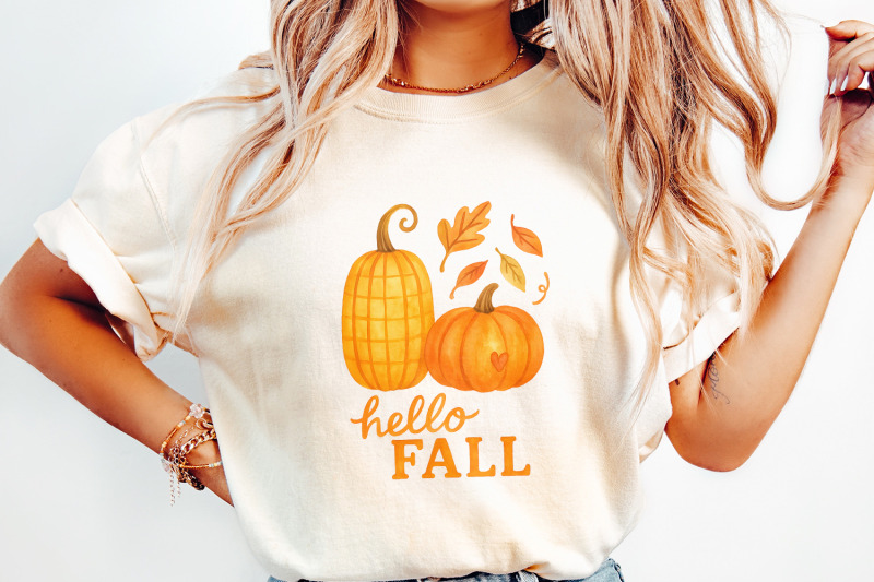 hello-fall-pumpkins-png-autumn-leaves-fall-sublimation-pumpkin-shirt