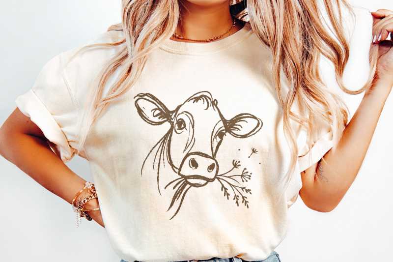 highland-cow-png-line-art-rustic-farm-animal-png-vintage-country-cow