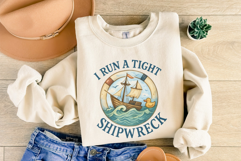 i-run-a-tight-shipwreck-png-nautical-humor-digital-download-sailing