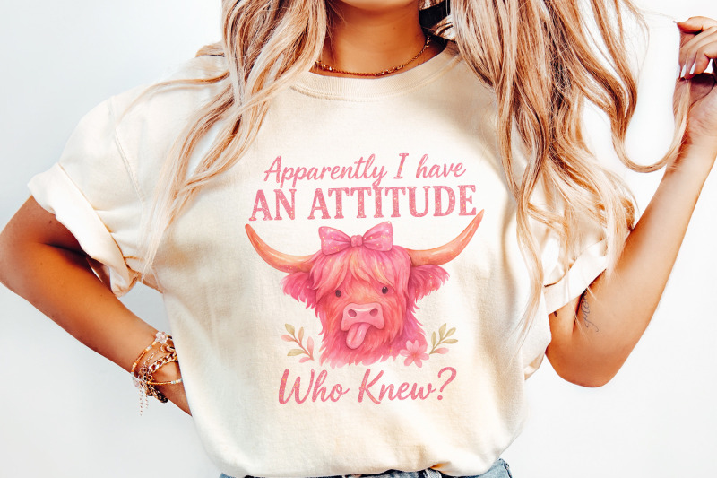 apparently-i-have-an-attitude-who-knew-funny-highland-cow-png-sassy