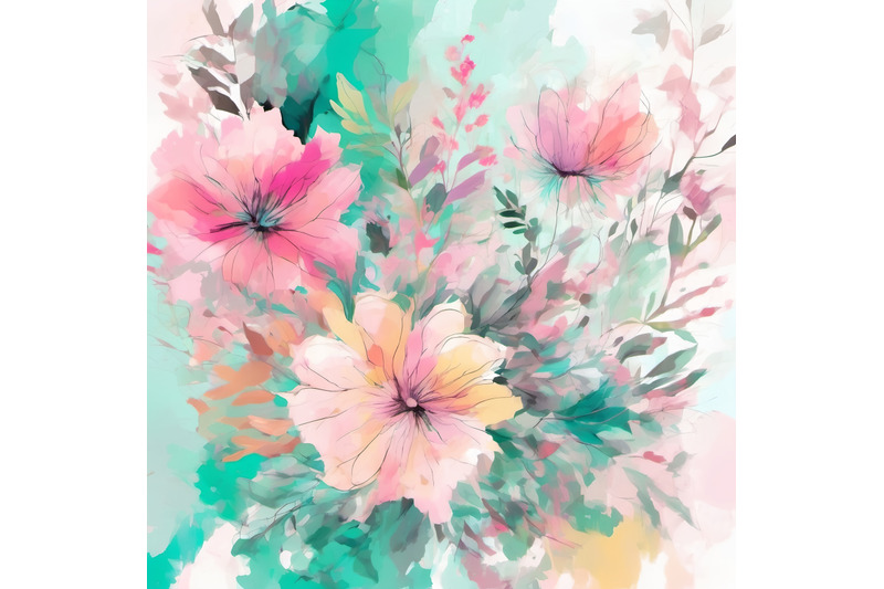 delicate-arrangement-of-pastel-colored-flowers