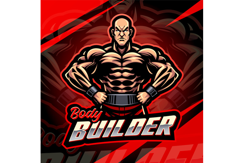body-builder-esport-mascot-logo-design