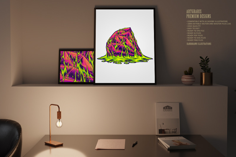 neon-crystal-meltdown-vibrant-slime-rock-illustration
