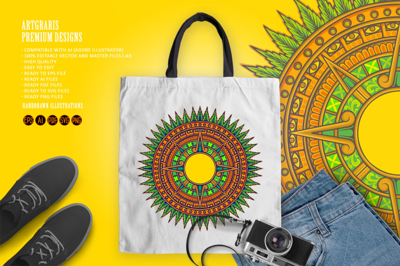ornamental-sunburst-cannabis-with-detailed-geometric-elements