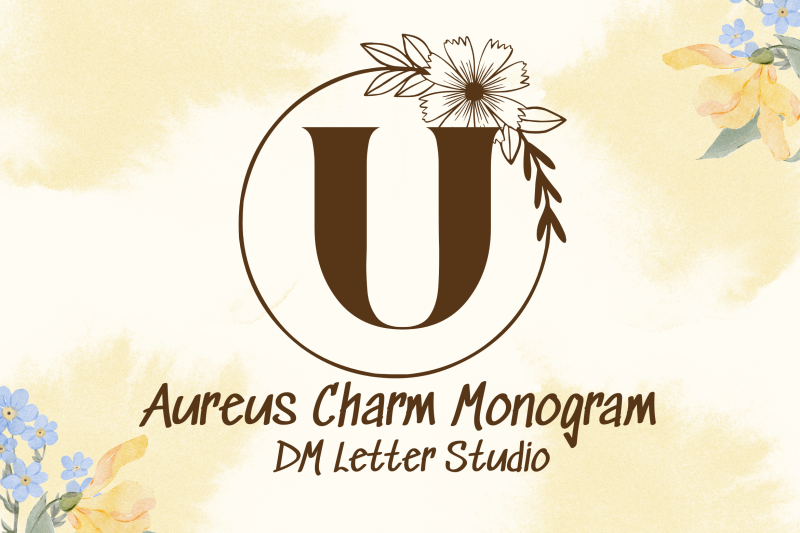 aureus-charm-monogram
