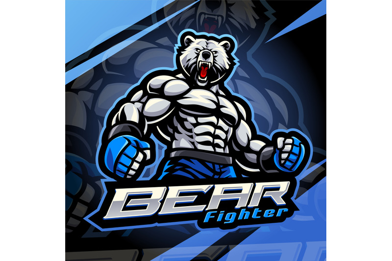 bear-fighter-esport-mascot-logo-design