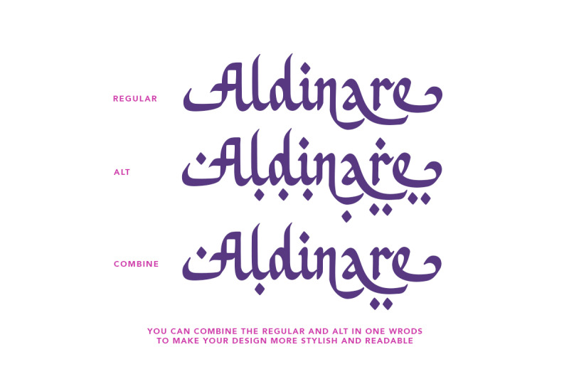 aldinare-bold-arabic-fauxlang-font