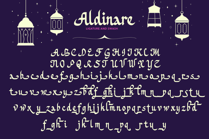 aldinare-bold-arabic-fauxlang-font