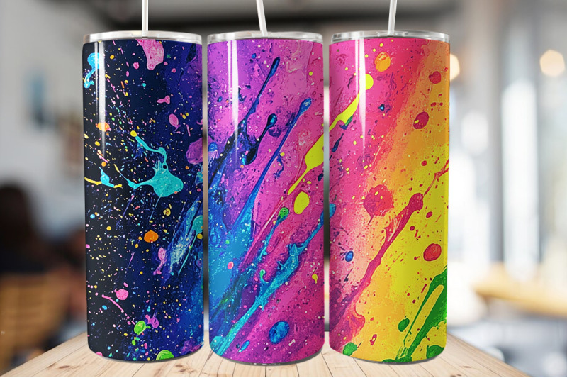 colorful-neon-paint-tumbler-wrap-bundle