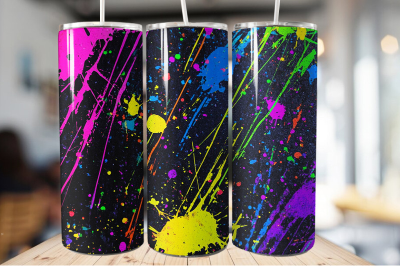 colorful-neon-paint-tumbler-wrap-bundle